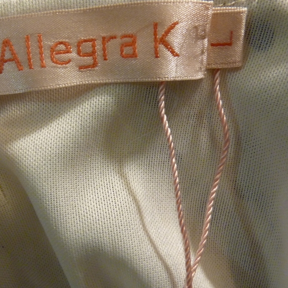 Allegra K size Large Polka Dot Cinched Dress - Picture 2 of 4